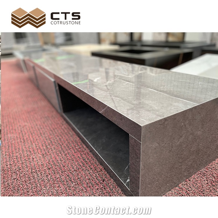 Kitchen Cabinets Polished Grey Thin 6Mm 12Mm