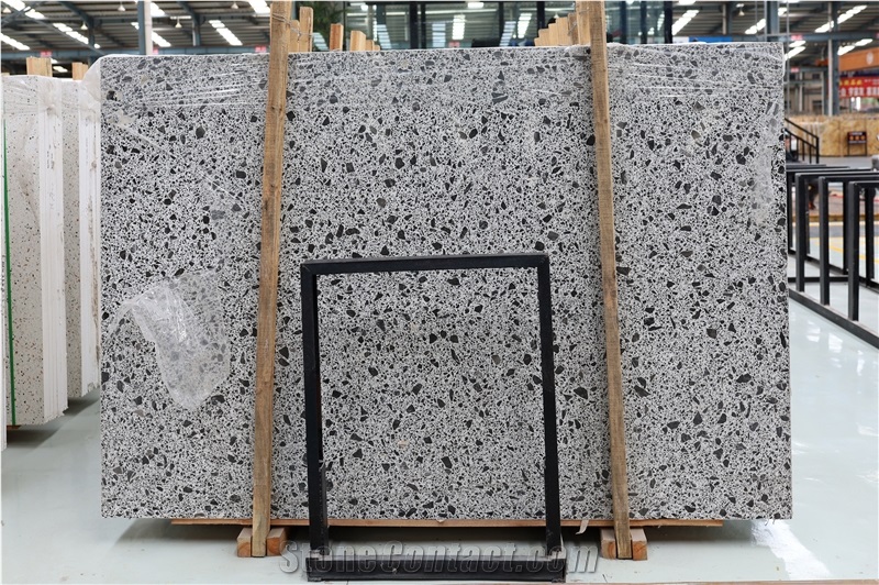 Terrazzo Stone Slab Tile Customized Size For Flooring Wall