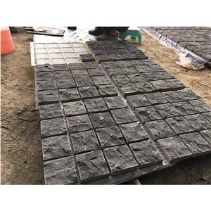 Andesite Cube Chinese Stone Nature Surface Net On Back Split Wall Stone