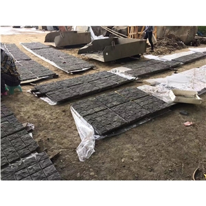 Andesite Cube Chinese Stone Nature Surface Net On Back Split Wall Stone