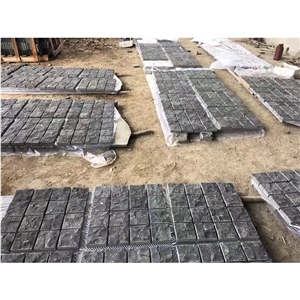 Andesite Cube Chinese Stone Nature Surface Net On Back Split Wall Stone