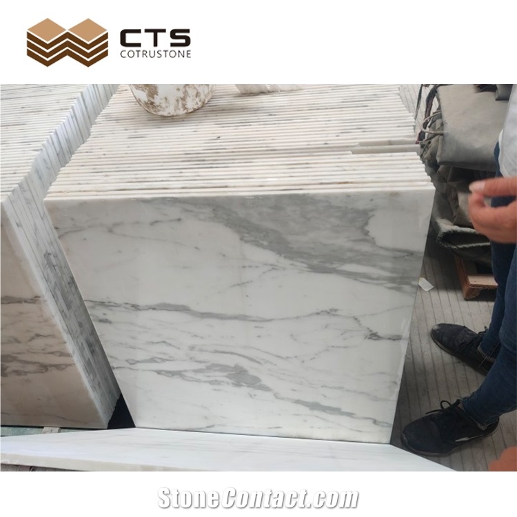 Calacatta White Marble Floor Wall Tile Factory Free Sample