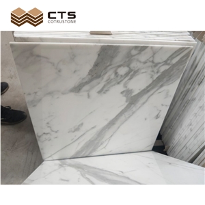 Calacatta White Marble Floor Wall Tile Factory Free Sample