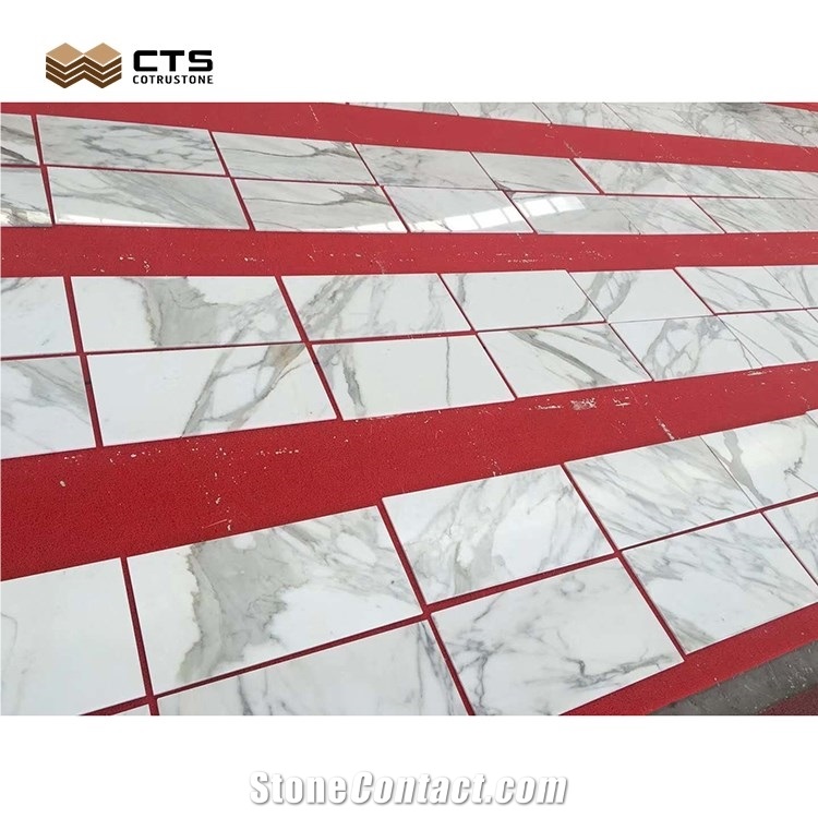 Calacatta White Marble Floor Wall Tile Factory Free Sample