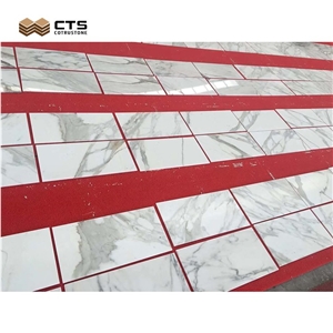 Calacatta White Marble Floor Wall Tile Factory Free Sample