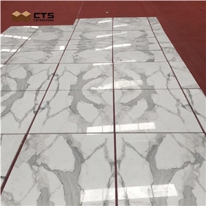 Calacatta White Marble Floor Wall Tile Factory Free Sample