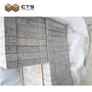 Dark Grey Basalt With Black Brick Nature Surface Cheap Split Wall Stone