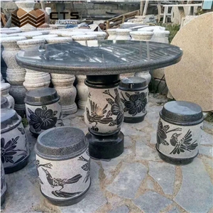 Garden Table Granite Set Wholesale Price Good Look Table Set