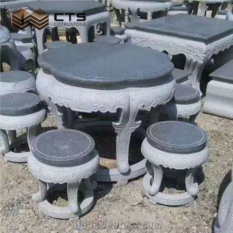 Garden Table Granite Set Wholesale Price Good Look Table Set
