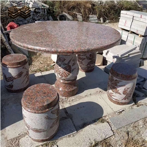 Garden Table Granite Set Wholesale Price Good Look Table Set