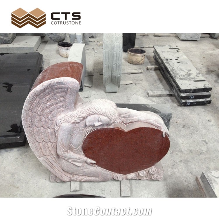 Granite Angel Memory Tombstones Monuments Customized
