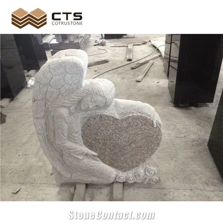 Granite Angel Memory Tombstones Monuments Customized