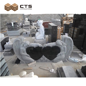 Granite Angel Memory Tombstones Monuments Customized