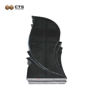 Hebei Black Gravestone Tombstone Custom Size Carving Words