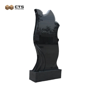 Hebei Black Gravestone Tombstone Custom Size Carving Words