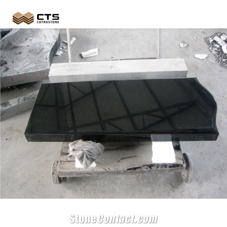 Hebei Black Gravestone Tombstone Custom Size Carving Words