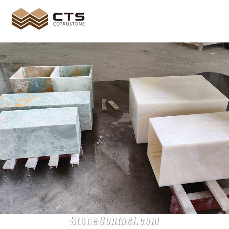Onyx Plinth Show Table Wholesale Good Quality Indoor Decor