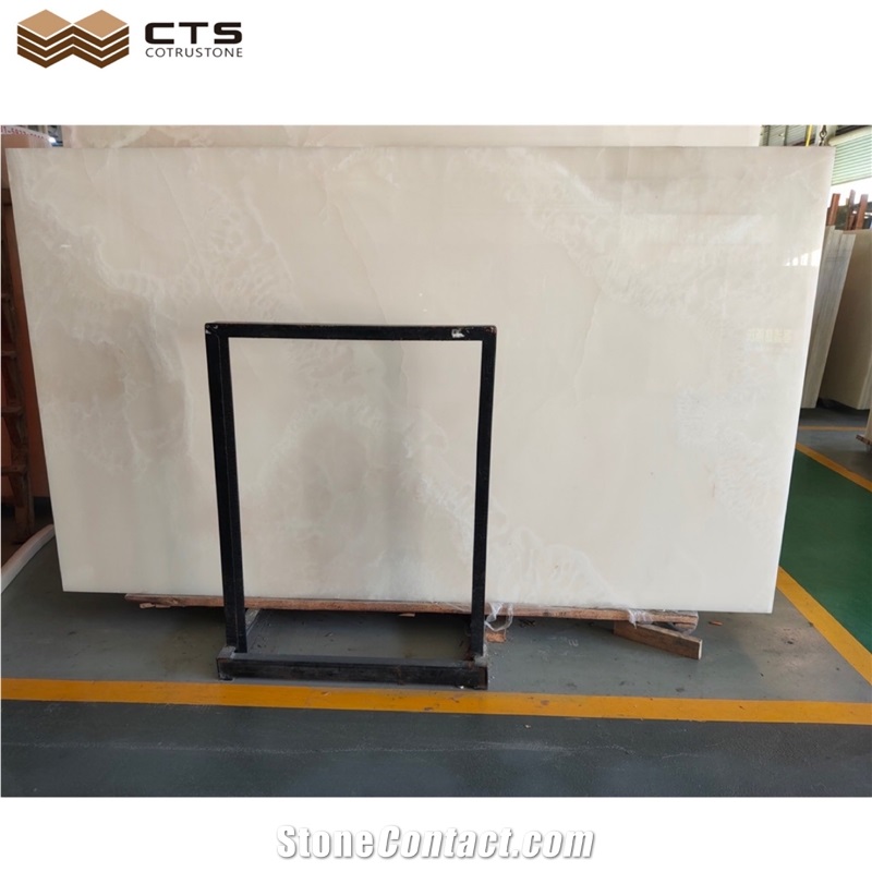 Pure White Pervious Light Onyx For Wall Waterproof Composite