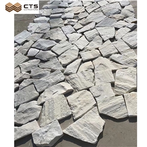 White Sandstone Best For Outdoor Paver Loose Stone Random