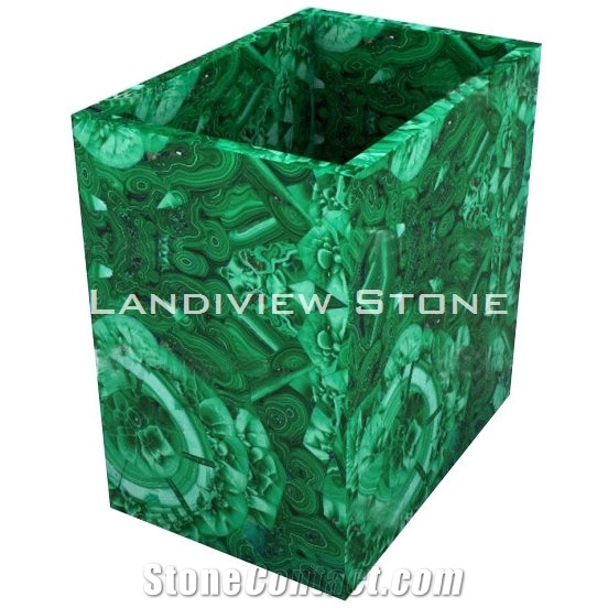 Malachite Bathroom Set, Malachite Gemstone Accessories,