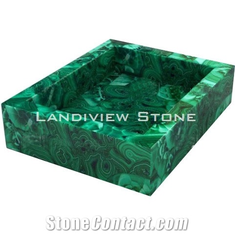 Malachite Bathroom Set, Malachite Gemstone Accessories,