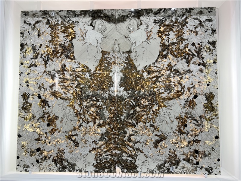 Alpinus Black Crystal Granite Slabs Tiles