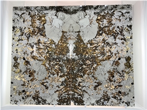 Alpinus Black Crystal Granite Slabs Tiles
