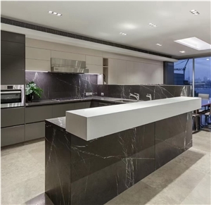 Black Marquina Nero Marquina Cheap Marble Slab