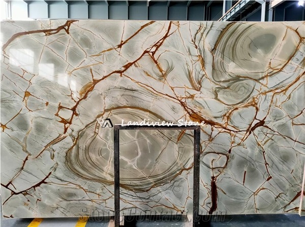 Blue Roman Quartzite Slabs For Island Benchtop