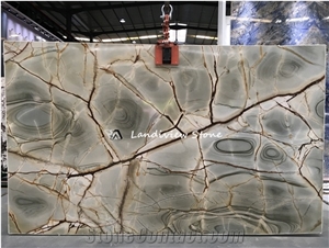 Blue Roman Quartzite Slabs For Island Benchtop