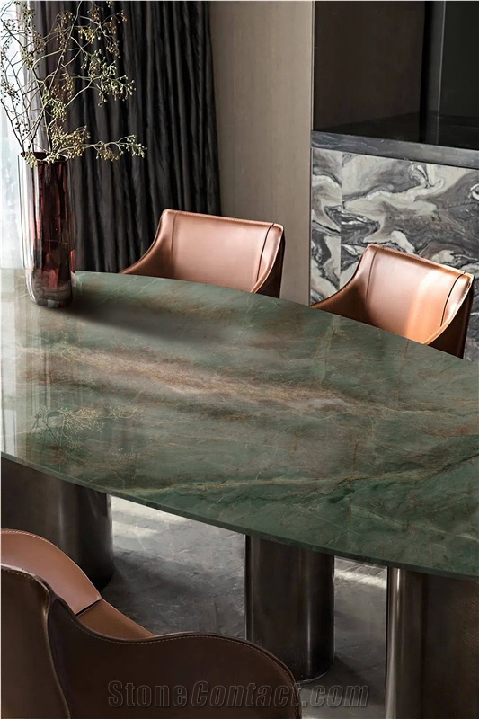 Botanic Bordeaux Green Quartzite Table Tops