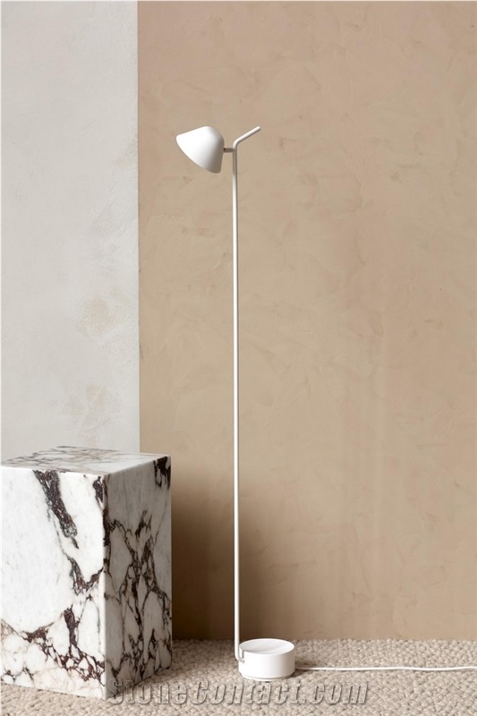 Calacatta Viola Marble Tall Plinth Coffee Side Table