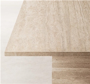 ITALIAN TRAVERTINE ROUND DINING TABLE FURNITURE