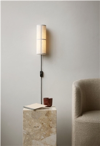 Margaret Statement Plinth Honey Onyx Side Table