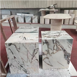 Super White Marble Side Coffee Table Home Furniture