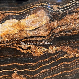 Waterfall Black Granite Book Matched Black Fusion Granite
