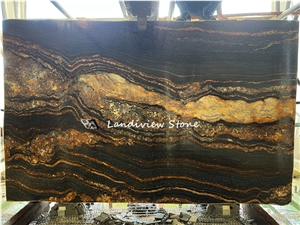 Waterfall Black Granite Book Matched Black Fusion Granite