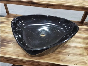 Wholesale Customized Black Granite Stone Sinks, Basins