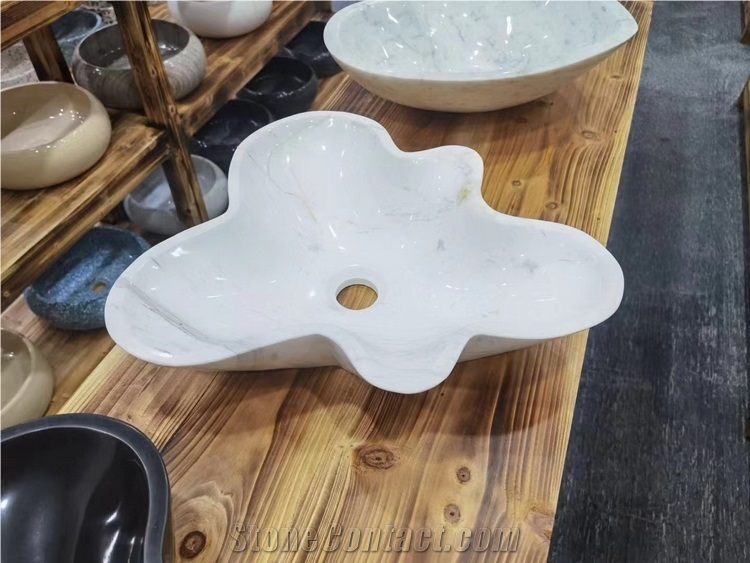 Wholesale Customized Carrara White Marble Sinks, Basins