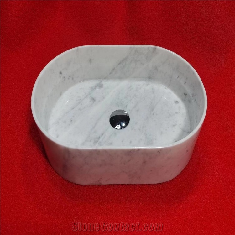 Wholesale Customized Carrara White Marble Sinks, Basins