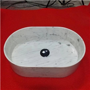 Wholesale Customized Carrara White Marble Sinks, Basins