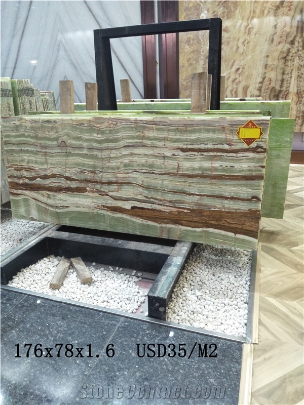 Ancient Green Wooden Onyx Baluchistan Onice Verde Pakistano