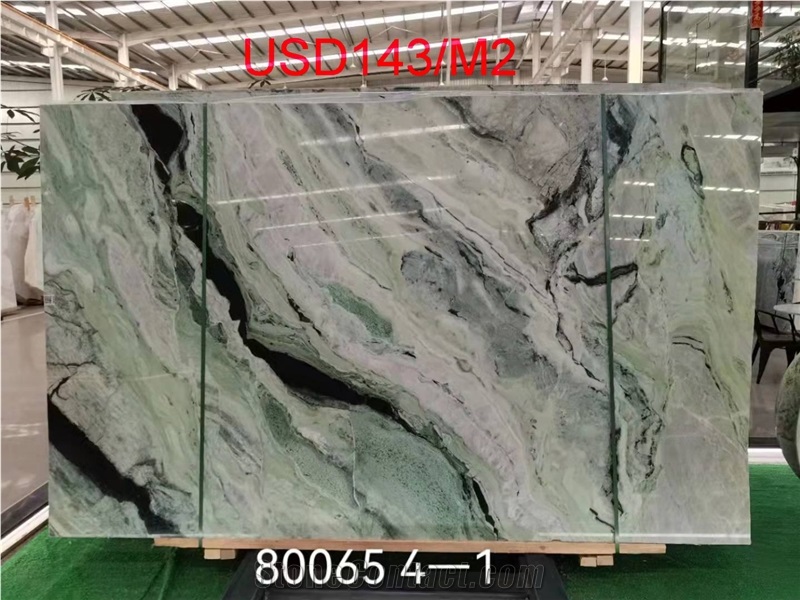 China Shangri La Greem Jade Marble Slab Tile