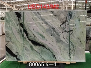 China Shangri La Greem Jade Marble Slab Tile