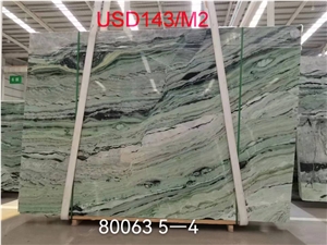 China Shangri La Greem Jade Marble Slab Tile
