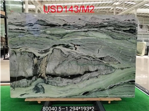 China Shangri La Greem Jade Marble Slab Tile