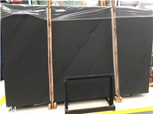 Magic Black Marble Slabs Floor Tiles