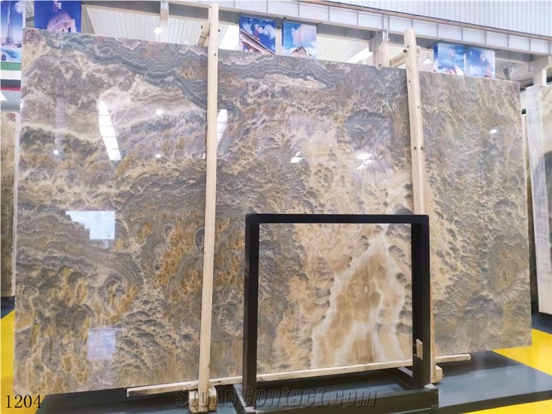Tanzania Onice Nero Grey Gold Noir In China Stone Market