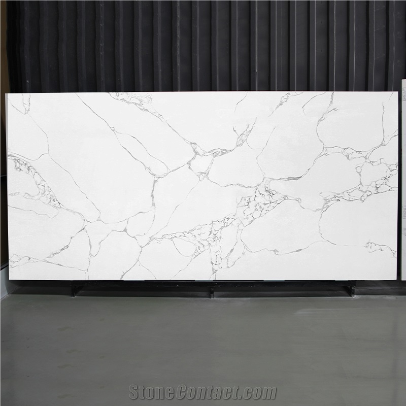 5047 River Thrill Quartz Stone Slab For Dining Table