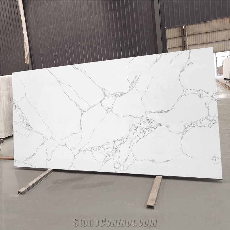 5047 River Thrill Quartz Stone Slab For Dining Table